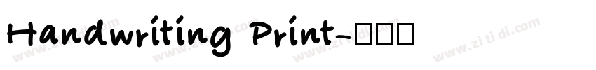 Handwriting Print字体转换